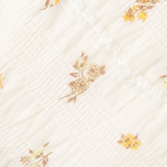 REBECCA TAYLOR Marigold Fleur Ines Smocked Dress w/ flower pattern, Size M, NWT - Picture 5 of 5